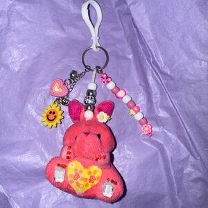 Pink Bunny Backpack Bag Charm Buddy!